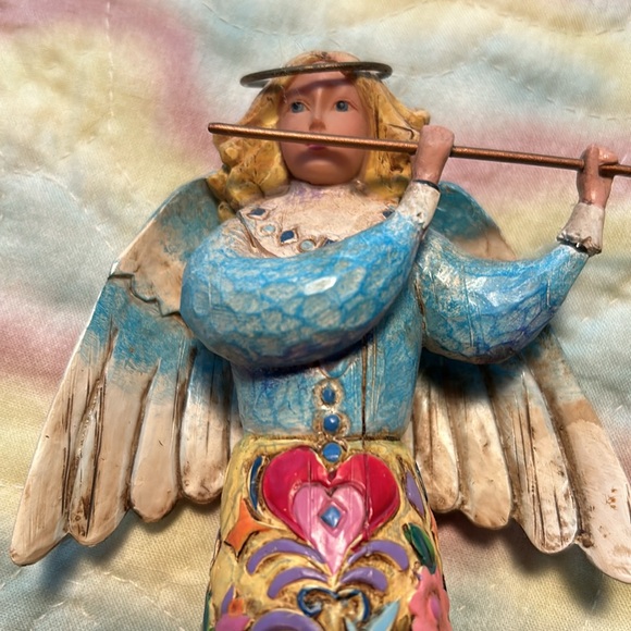 Enesco Jim Shore "Make A Joyful Noise" 2004 Heartwood Creek Angel w/ Flute - Picture 2 of 6